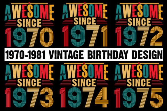 1970-1981 Vintage Birthday Unique Design Review