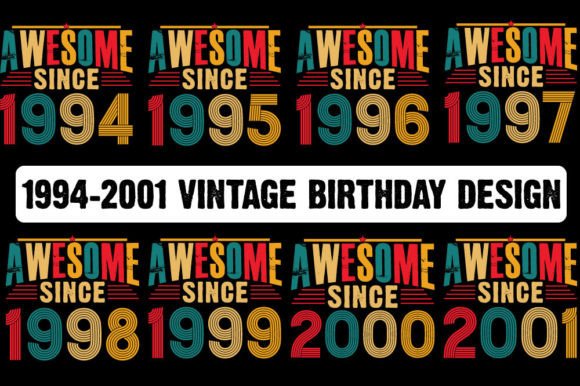 Reviewing 1994-2001 Vintage Birthday Unique Design