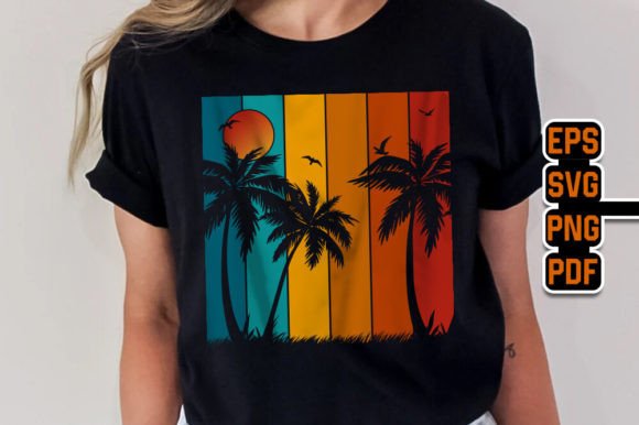 Trendy Retro Beach Unique T-Shirt Design Review