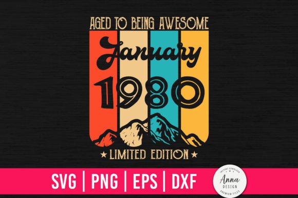 Vintage 1980 44th Birthday Gifts Embroidery Review